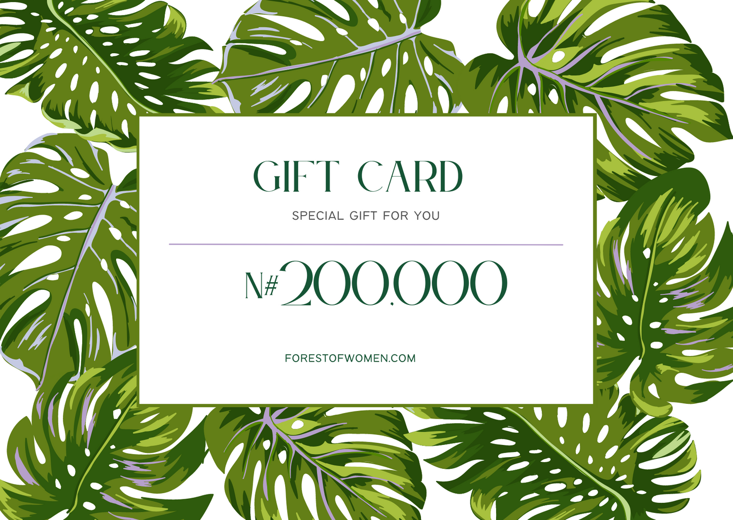 Forest of Women Gift Card